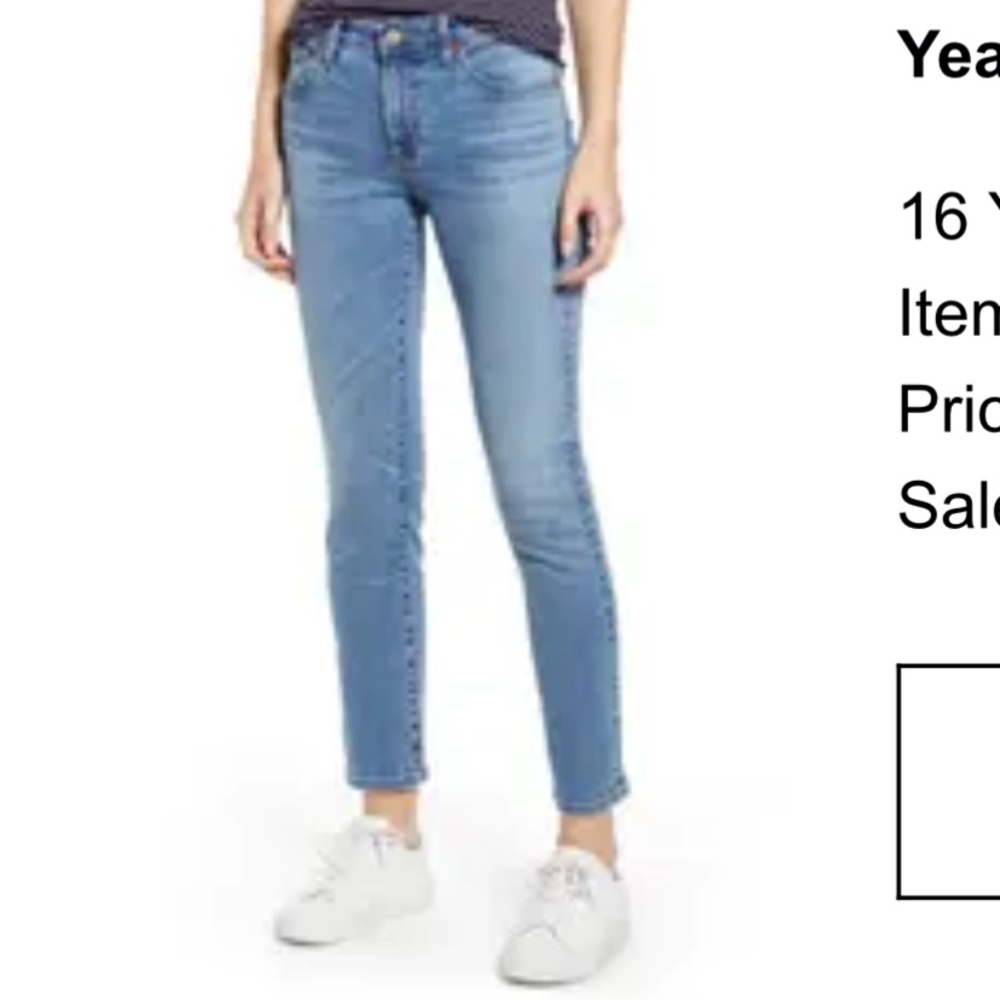 AG Prima Ankle Skinny Jeans (16 Years Defined Blue)
Size 28